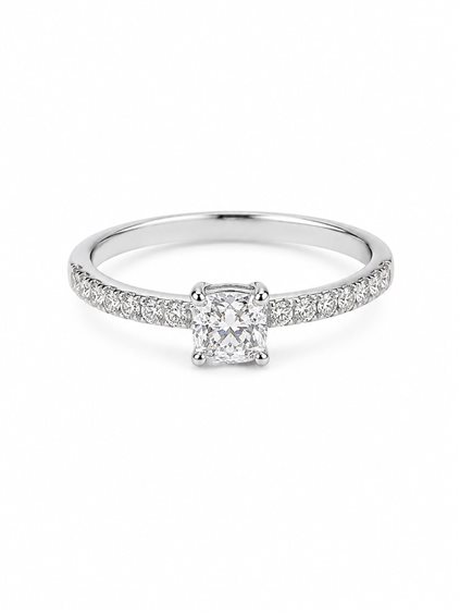 Ring Davite & Delucchi Woman in White Gold Diamante 0.17 Ct AA 031953 - AA 031953